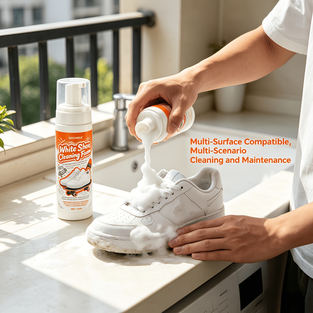 Sneaker Care Foam - Pembersih Sepatu Putih Tanpa Bilas Portabel,