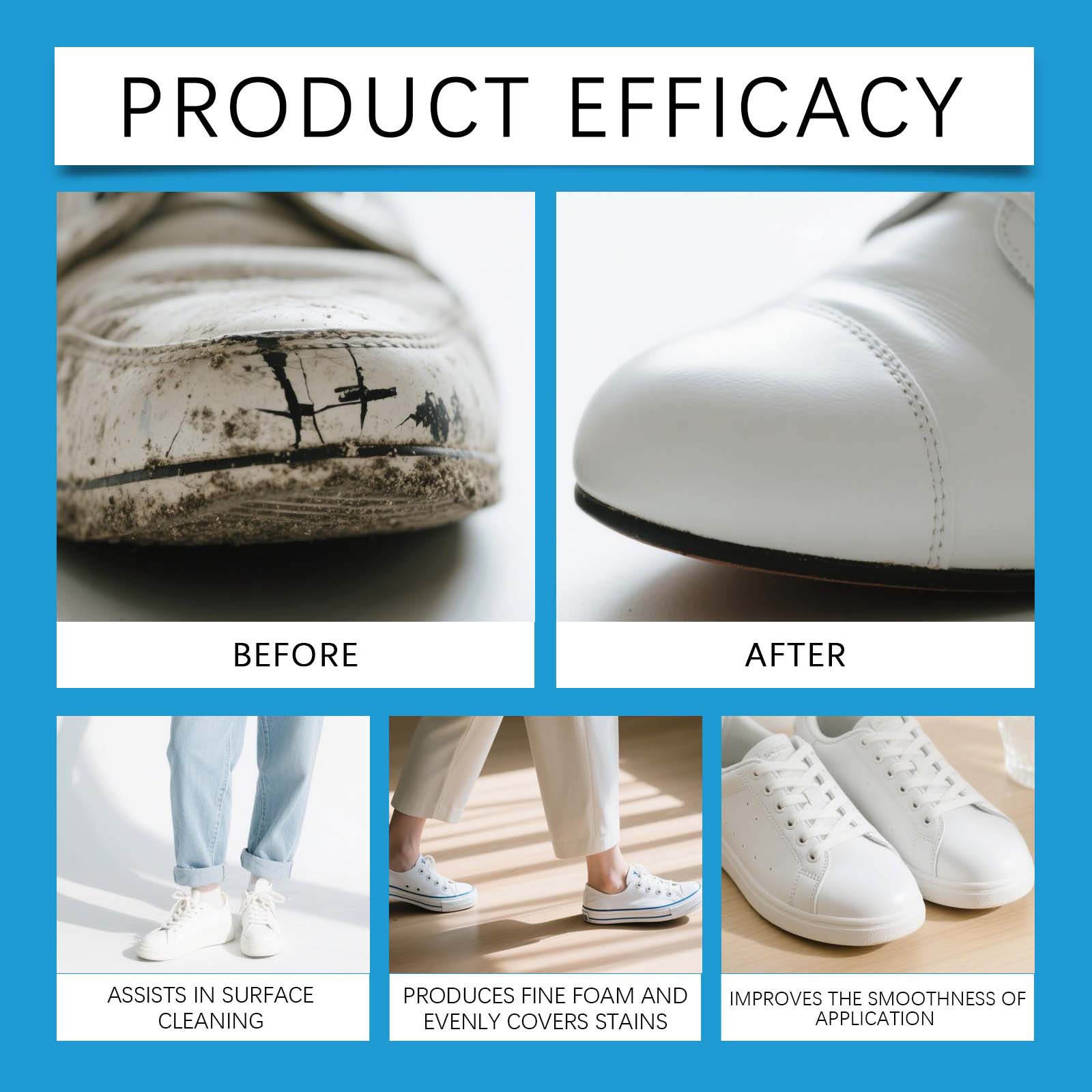 Krim Pembersih Sepatu Putih Pe - Sneaker Care White ulasan dan harga