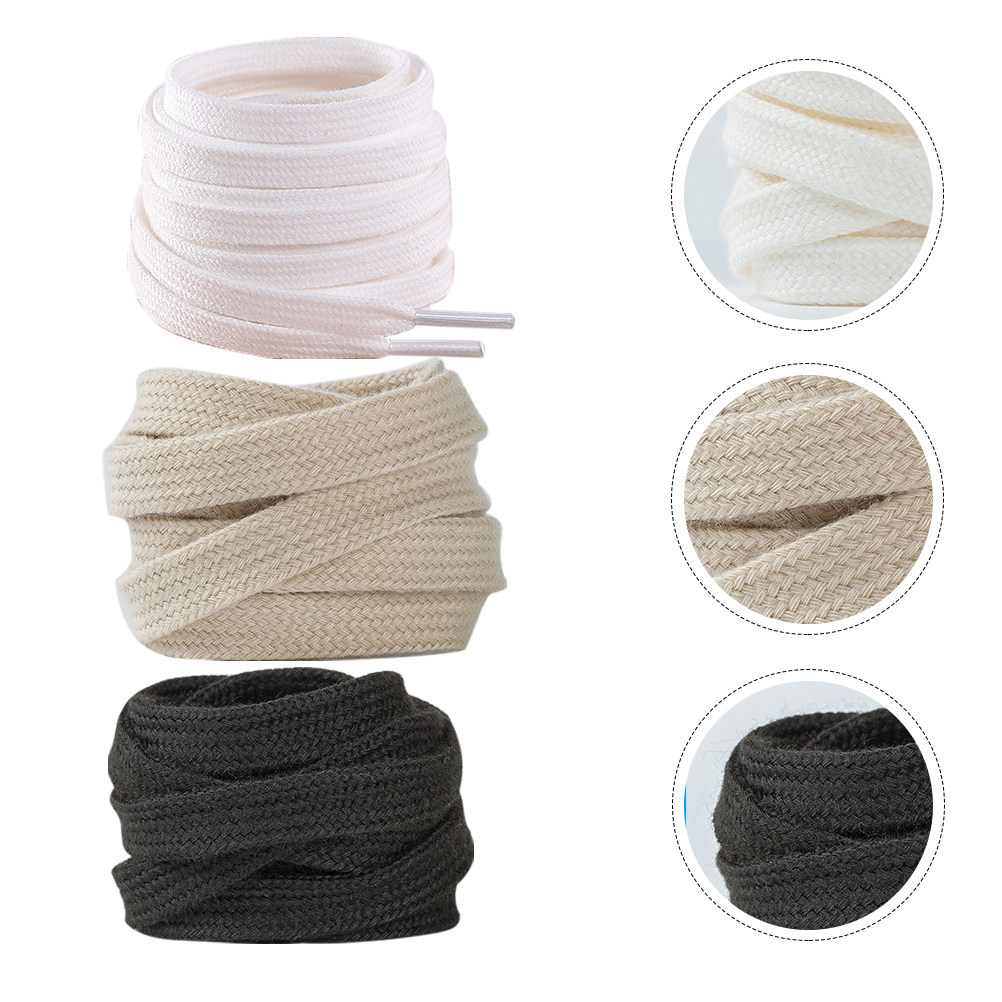3 Pasang Tali Sepatu Warna Pol - Lace Replacement Flat ulasan dan harga