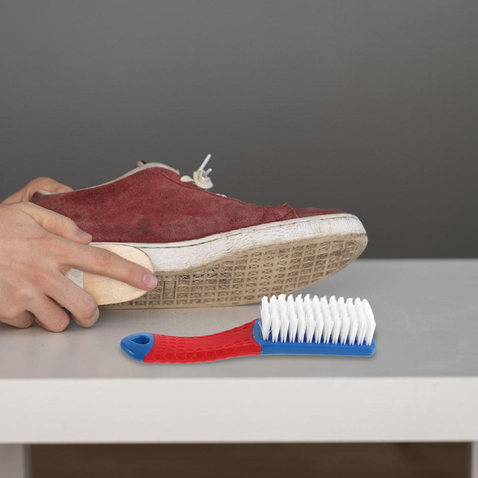 2 Buah Sikat Sepatu Bulu Keras - Sneaker Care Laundry ulasan dan harga